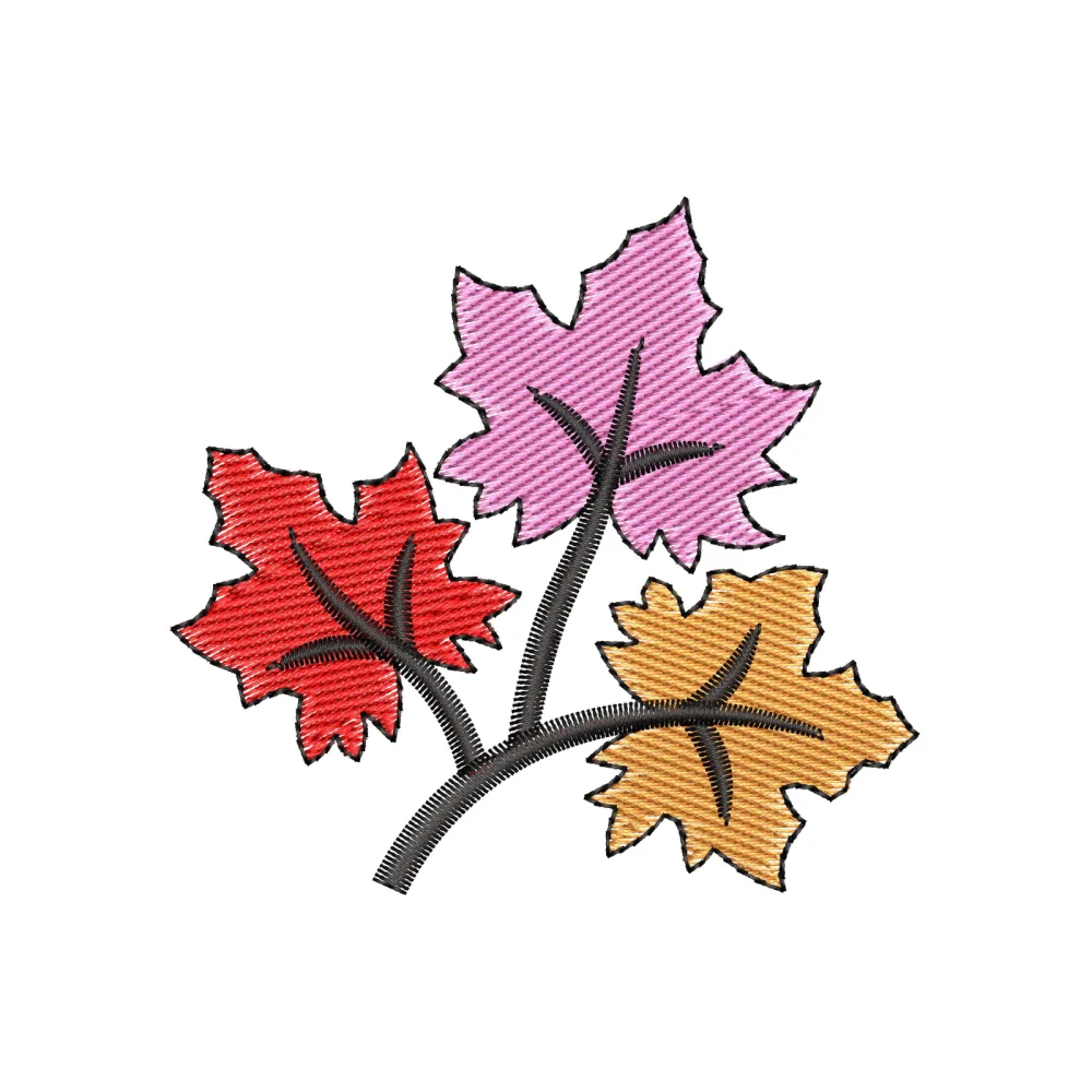 Maple Leaf Embroidery Design