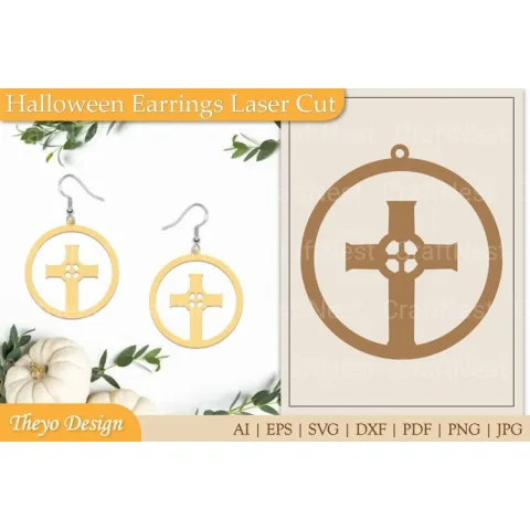 Halloween Earrings SVG Bundle