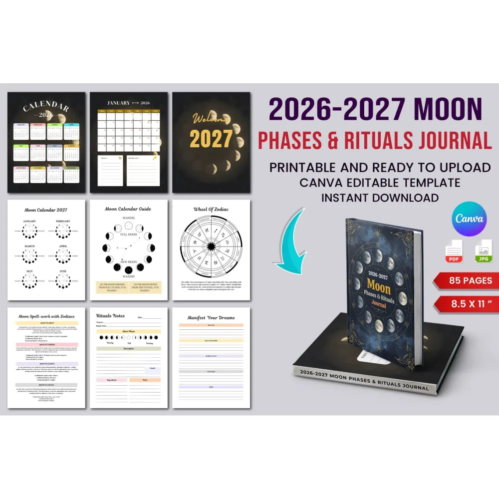 Moon Phases Rituals Journal