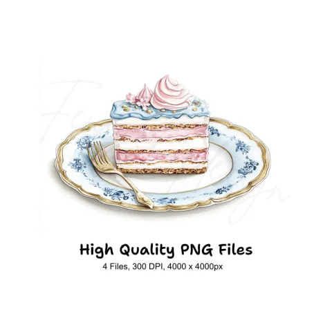 Elegant Cake Clipart Bundle