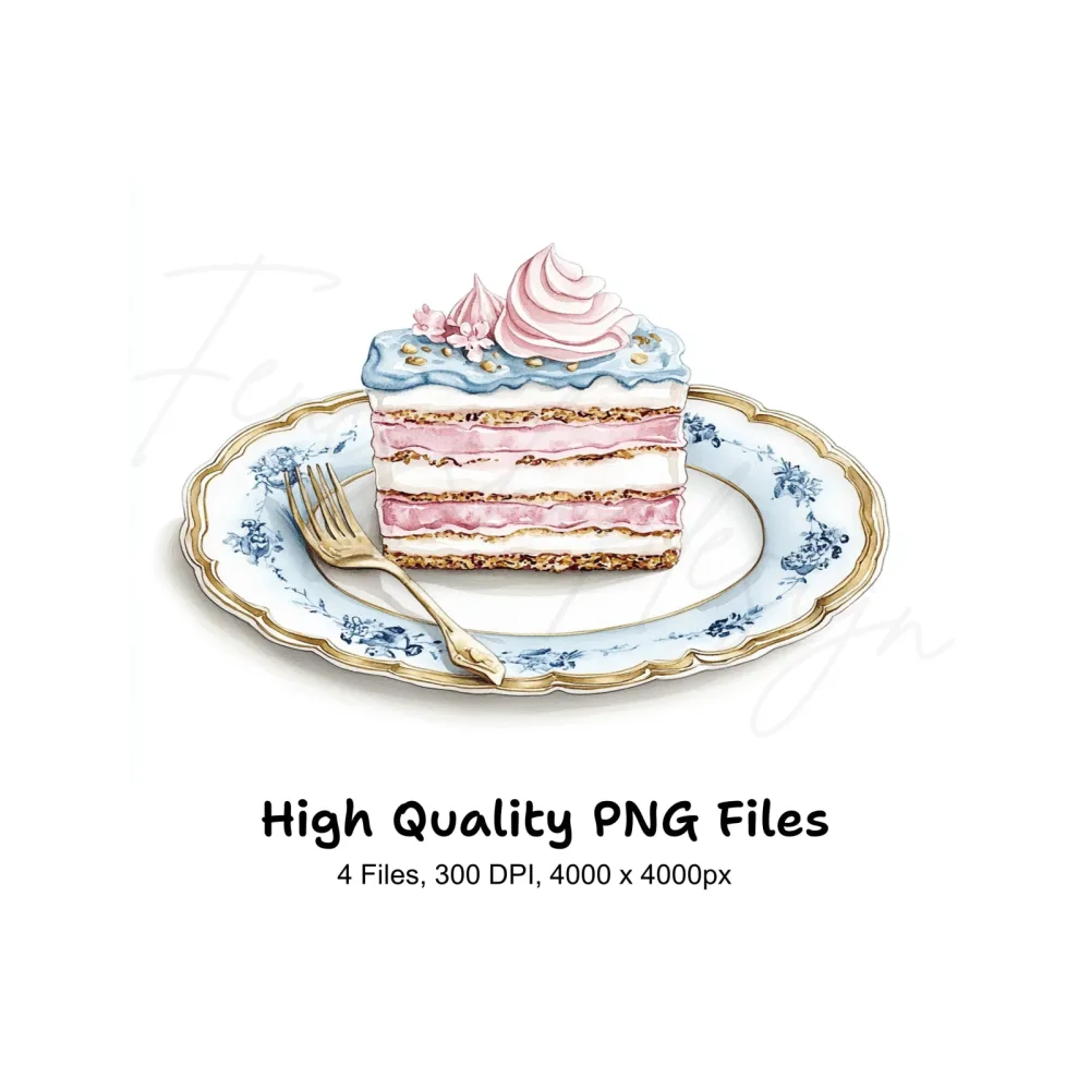 Elegant Cake Clipart Bundle