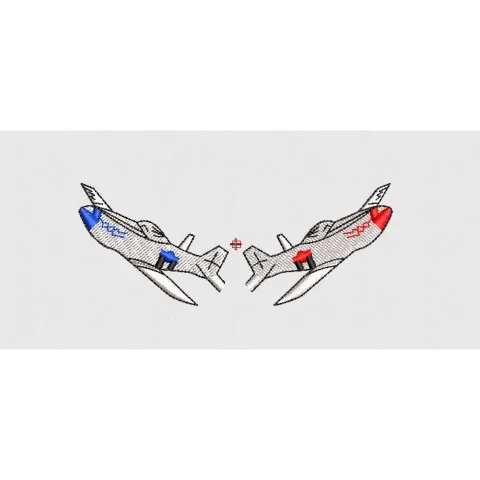 Plane Embroidery Design