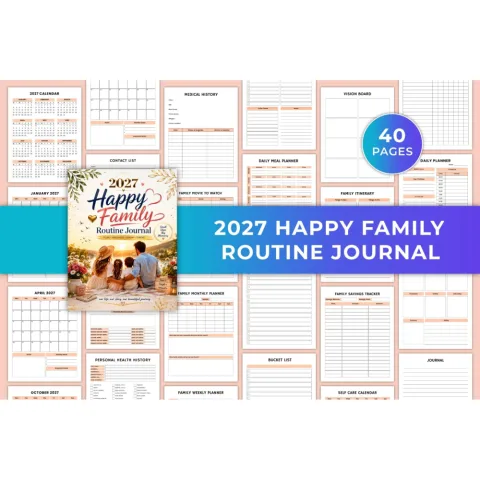 Happy Family Routine Journal