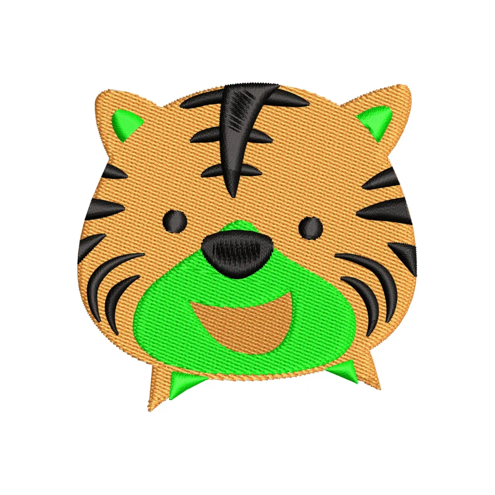 Lion Baby Head Embroidery Design