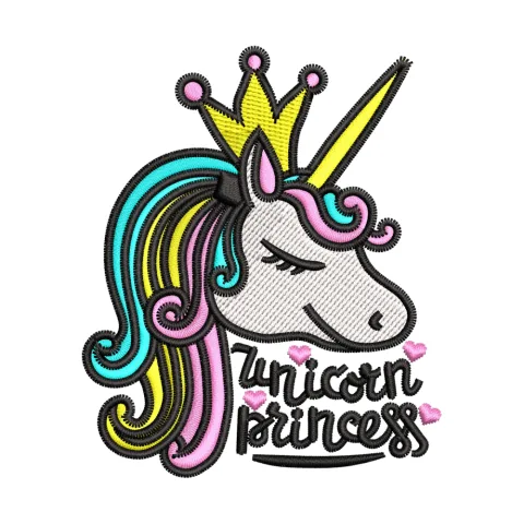 Unicorn Embroidery Design