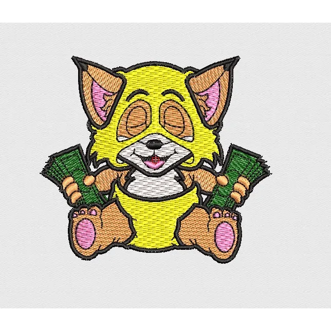Fox Embroidery Design