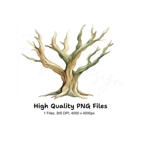 Bare Tree Clipart Bundle
