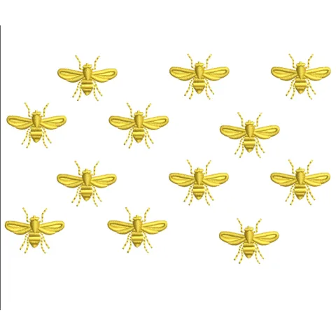 Bees Embroidery Design
