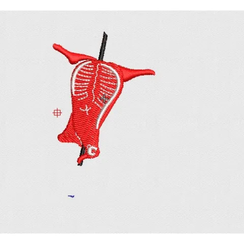 Meat Embroidery Design