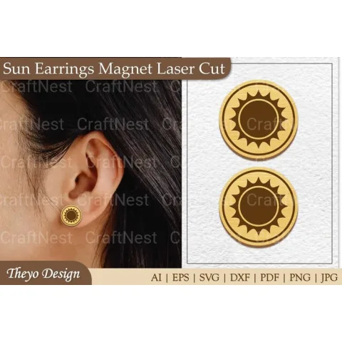 Earrings Magnet from Earrings Magnet SVG Bundle