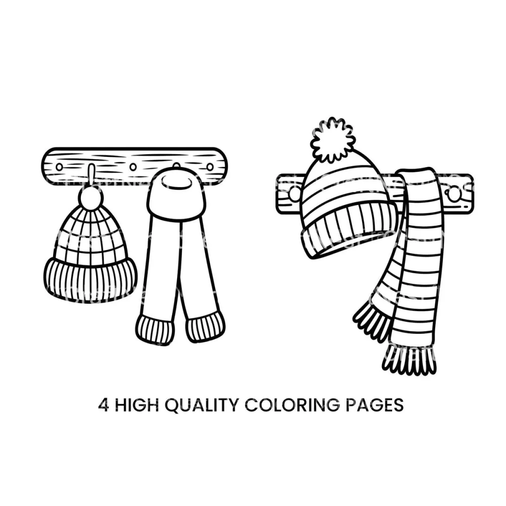 Winter Warmth Christmas Planner Coloring Books