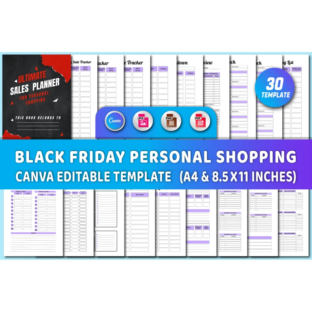 Black Friday Personal Shopping Planner