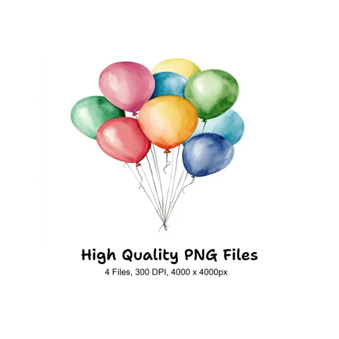 Balloon Clipart Bundle