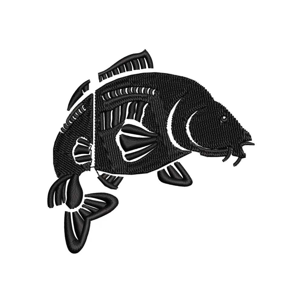 Fish Big Sign Embroidery Design