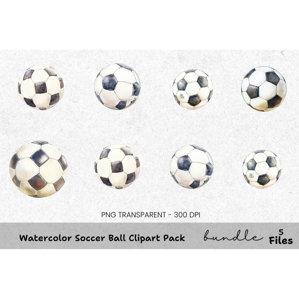 Soccer Ball Clipart Bundle