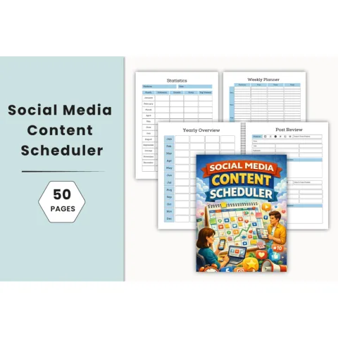 Social Media Content Scheduler Planner