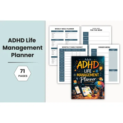 Adult ADHD Life Management Planner