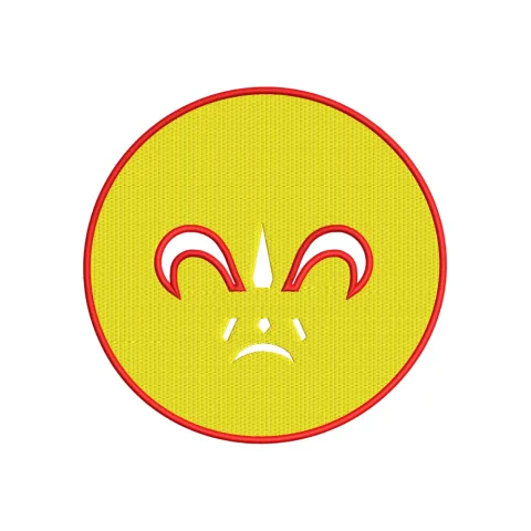 Cry Emoji Embroidery Design