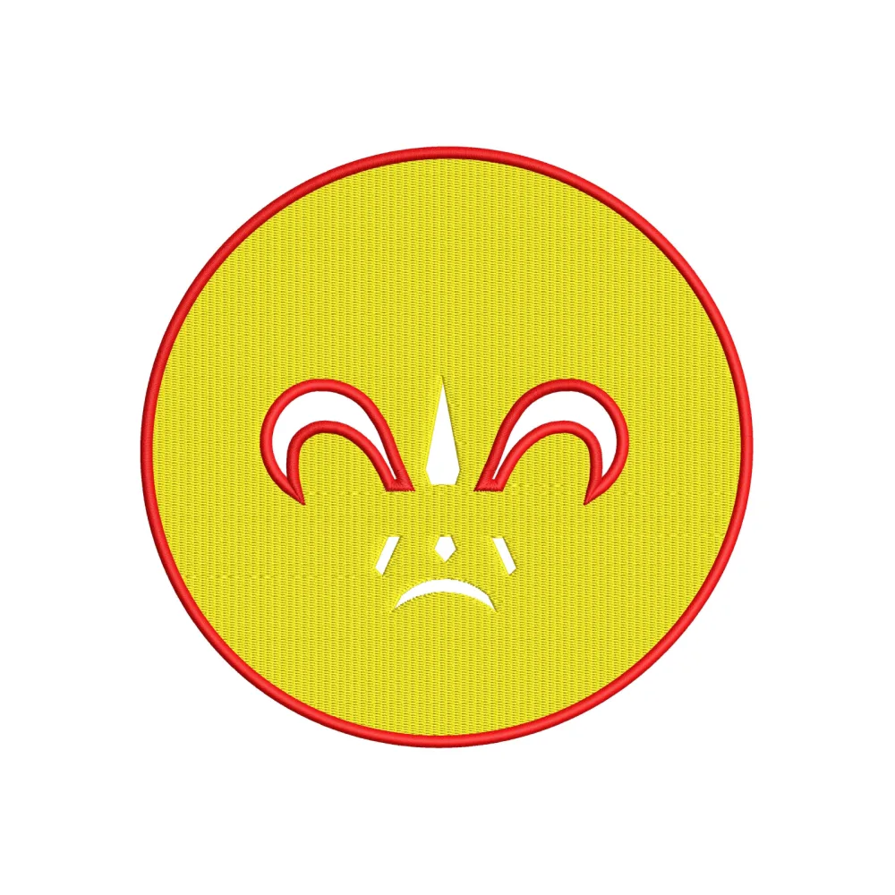 Cry Emoji Embroidery Design