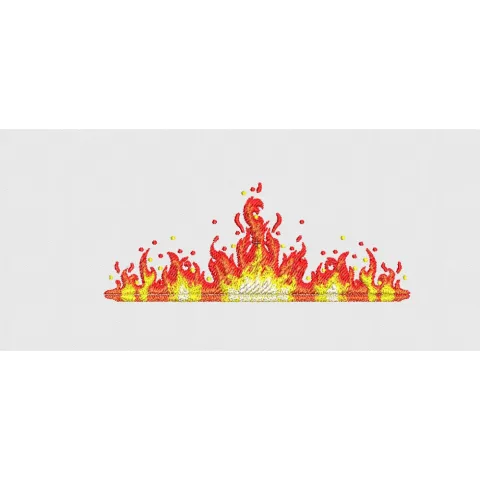 Fire Embroidery Design