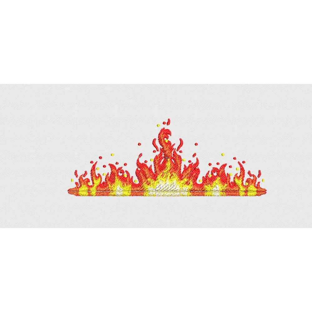 Fire Embroidery Design