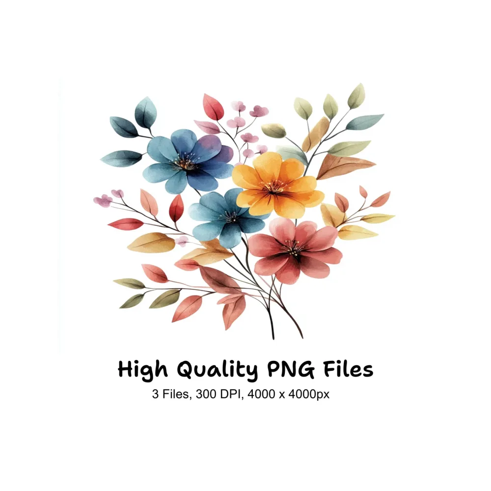Floral Clipart Bundle