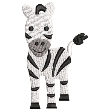 Zebra Baby Embroidery Design