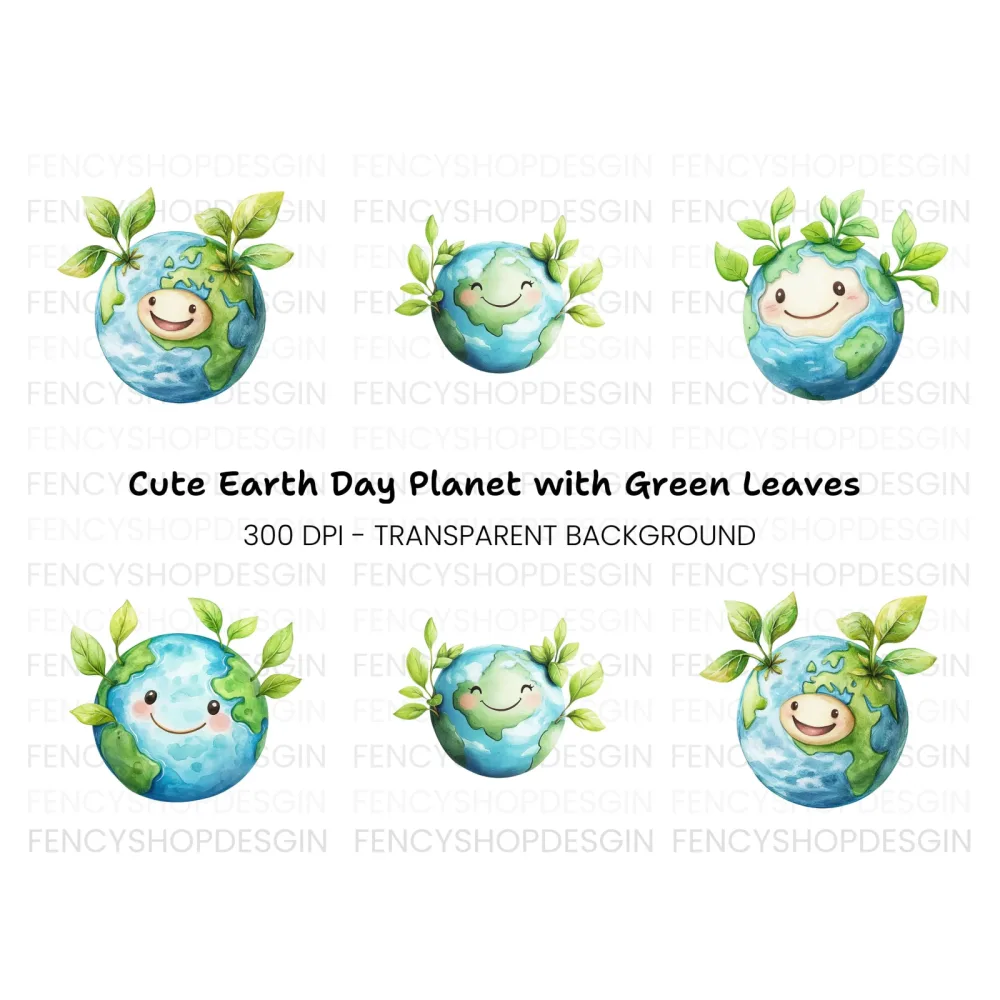 Cute Earth Day Clipart Bundle