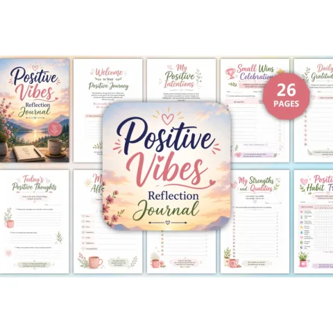 Positive Vibes Reflection Journal