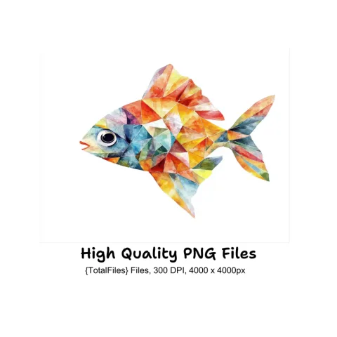 Abstract Fish Clipart Bundle