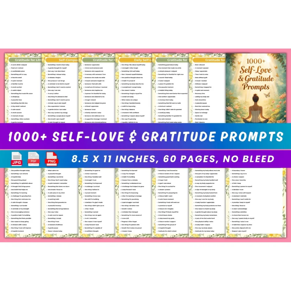 Self-Love Gratitude Prompts
