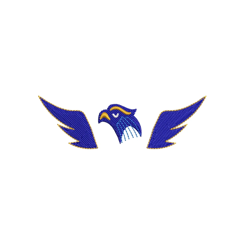 Head Feather Embroidery Design