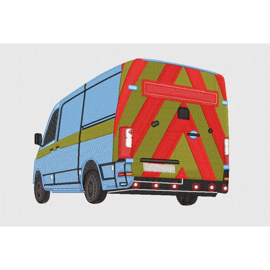 Van Embroidery Design