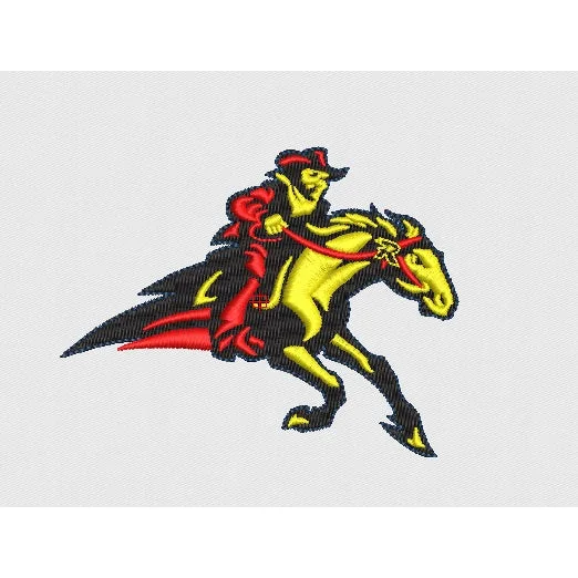 Rider Embroidery Design