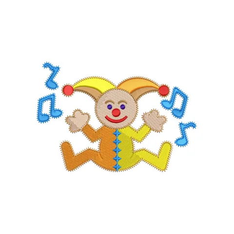 Pierrot Embroidery Design