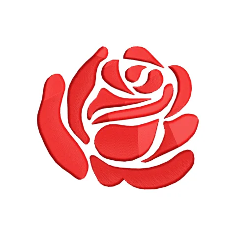Red Rose Embroidery Design