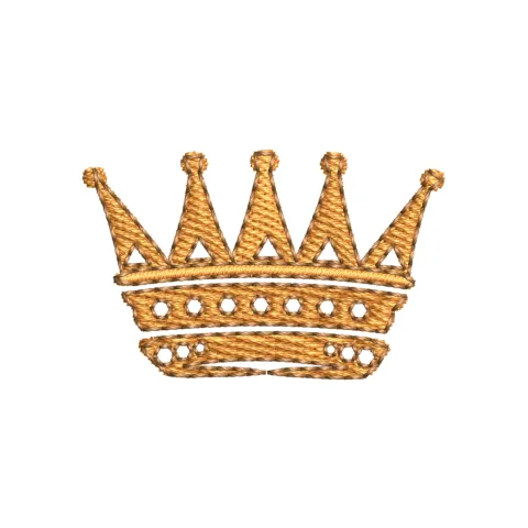 King Crown Embroidery Design