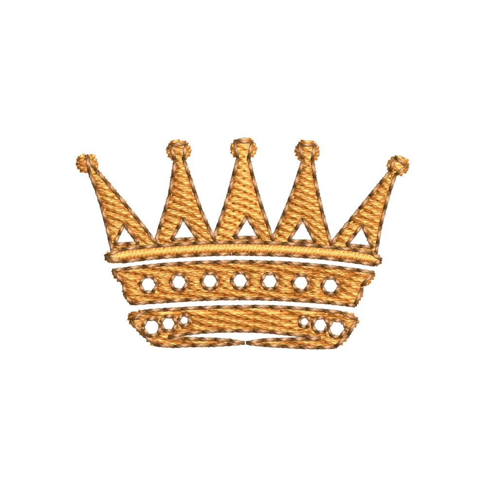King Crown Embroidery Design