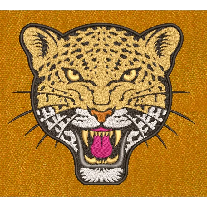 Leopard Head Embroidery Design
