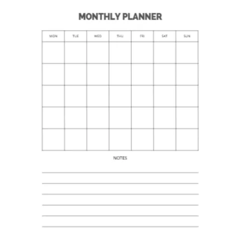 Monthly Planner Bundle