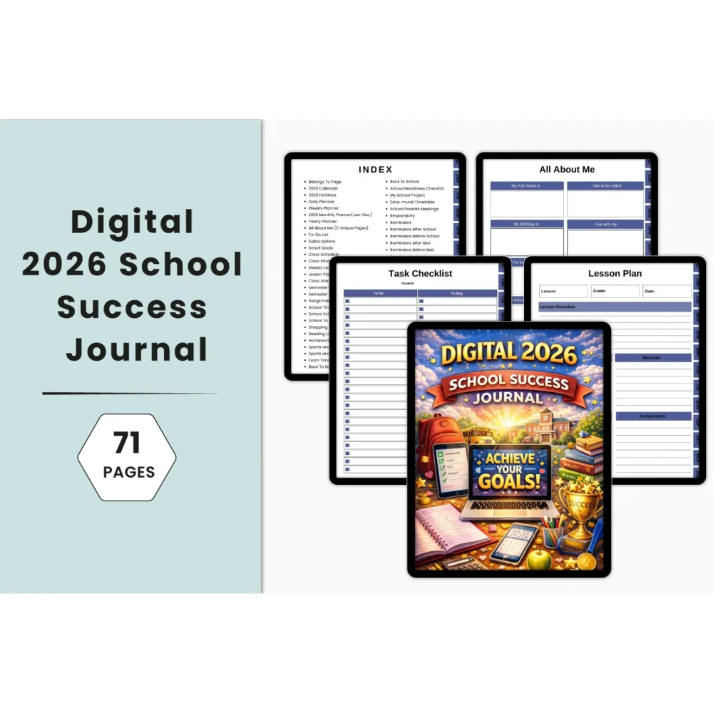 School Success Journal for Students