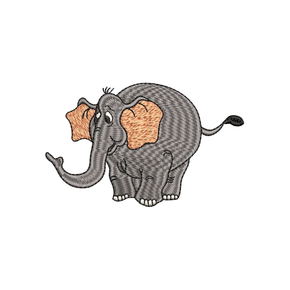 Elephant Nandu Embroidery Design