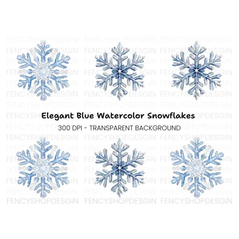 Snowflake Clipart Bundle