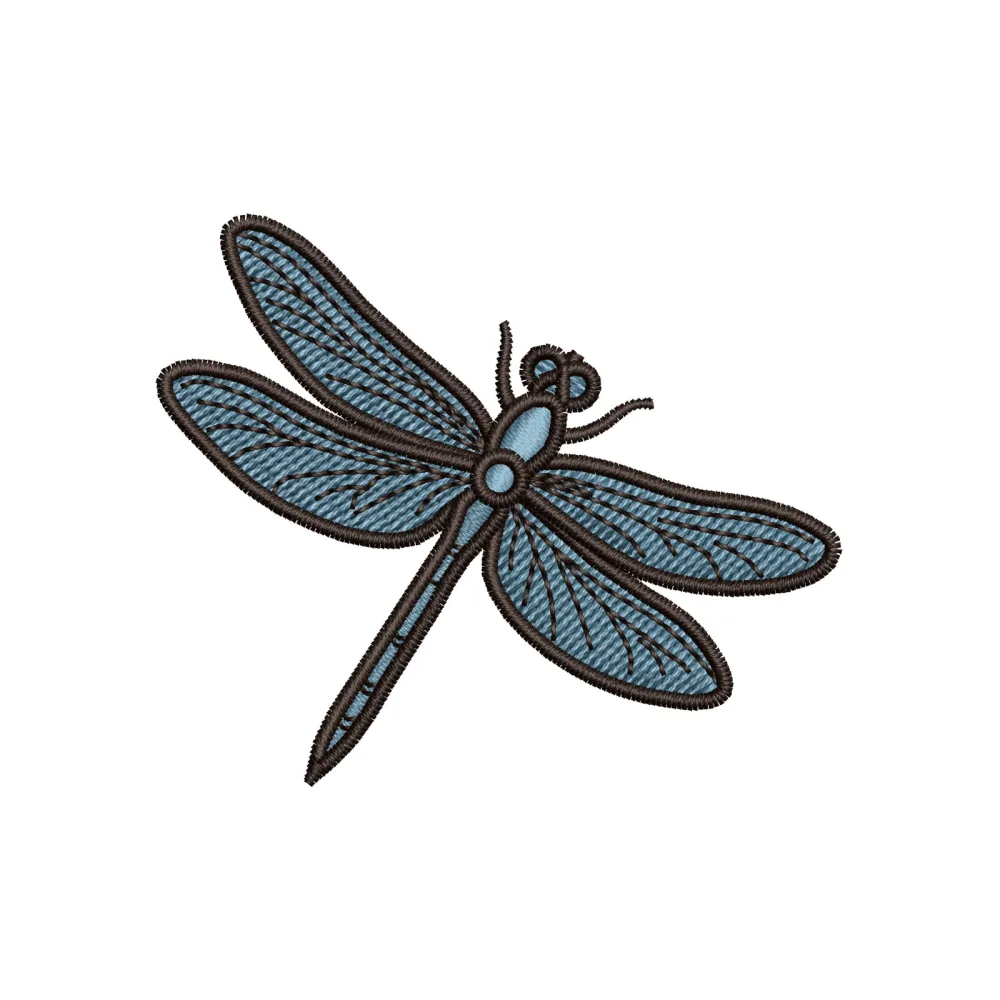 Dragon Fly Embroidery Design