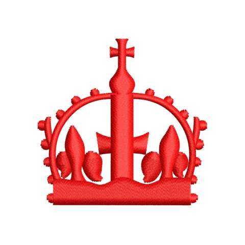 Crown Embroidery Design