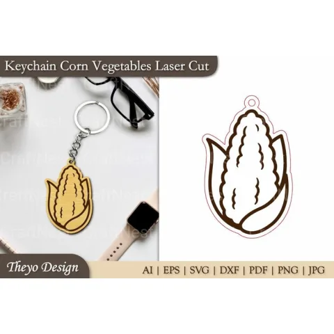 Keychain Vegetables SVG Bundle
