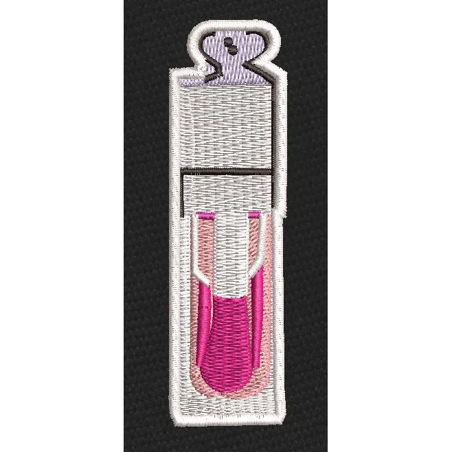 Folded Napkin White & Pink Embroidery Design