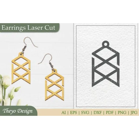 Laser Cut Earrings SVG Bundle