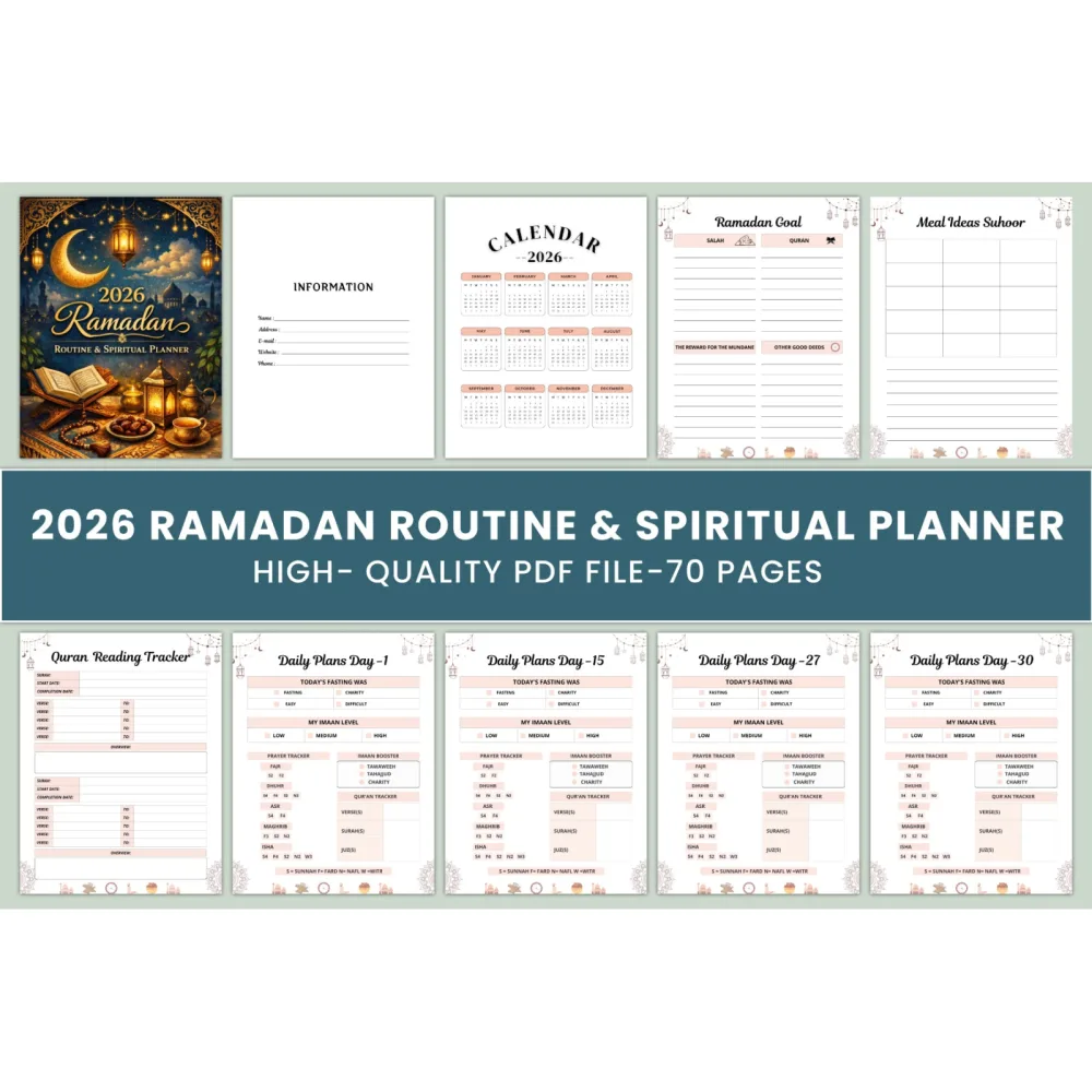 Ramadan Routine Spiritual Planner