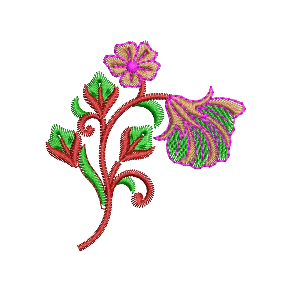 F Branch Embroidery Design